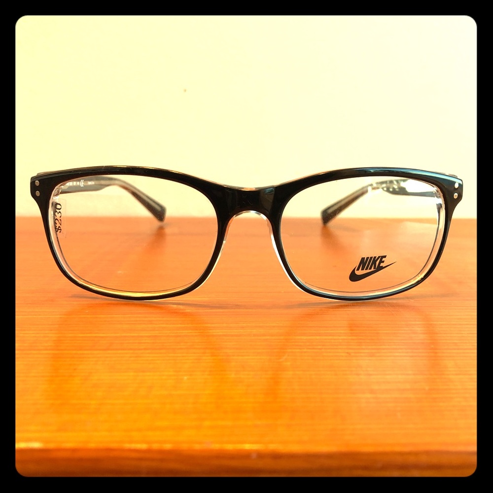 Nike Men’s Black Wayfarer Full Rim Eyeglass Frames Nike 7224